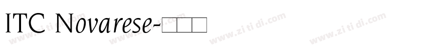 ITC Novarese字体转换